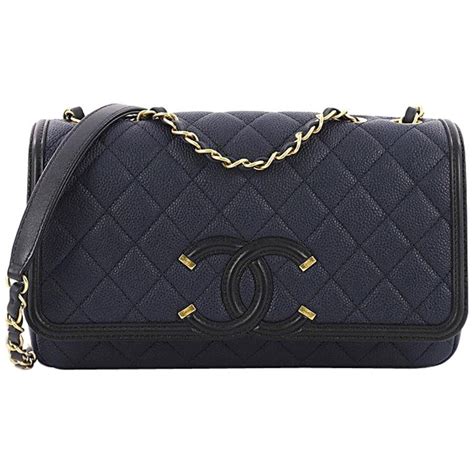 chanel filigree medium single flap bag